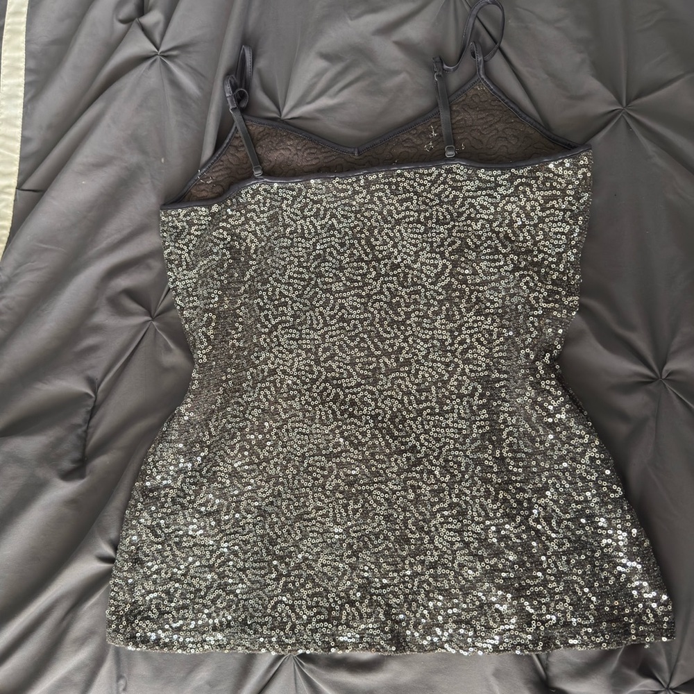 Express silver sequin tank - Picture 6 of 6